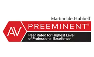 Martindale Hubbell AV Preeminent Peer Rated for Highest Level of Professional Excellence